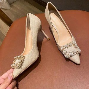 The new fashion and sexy pumps with pointed toes